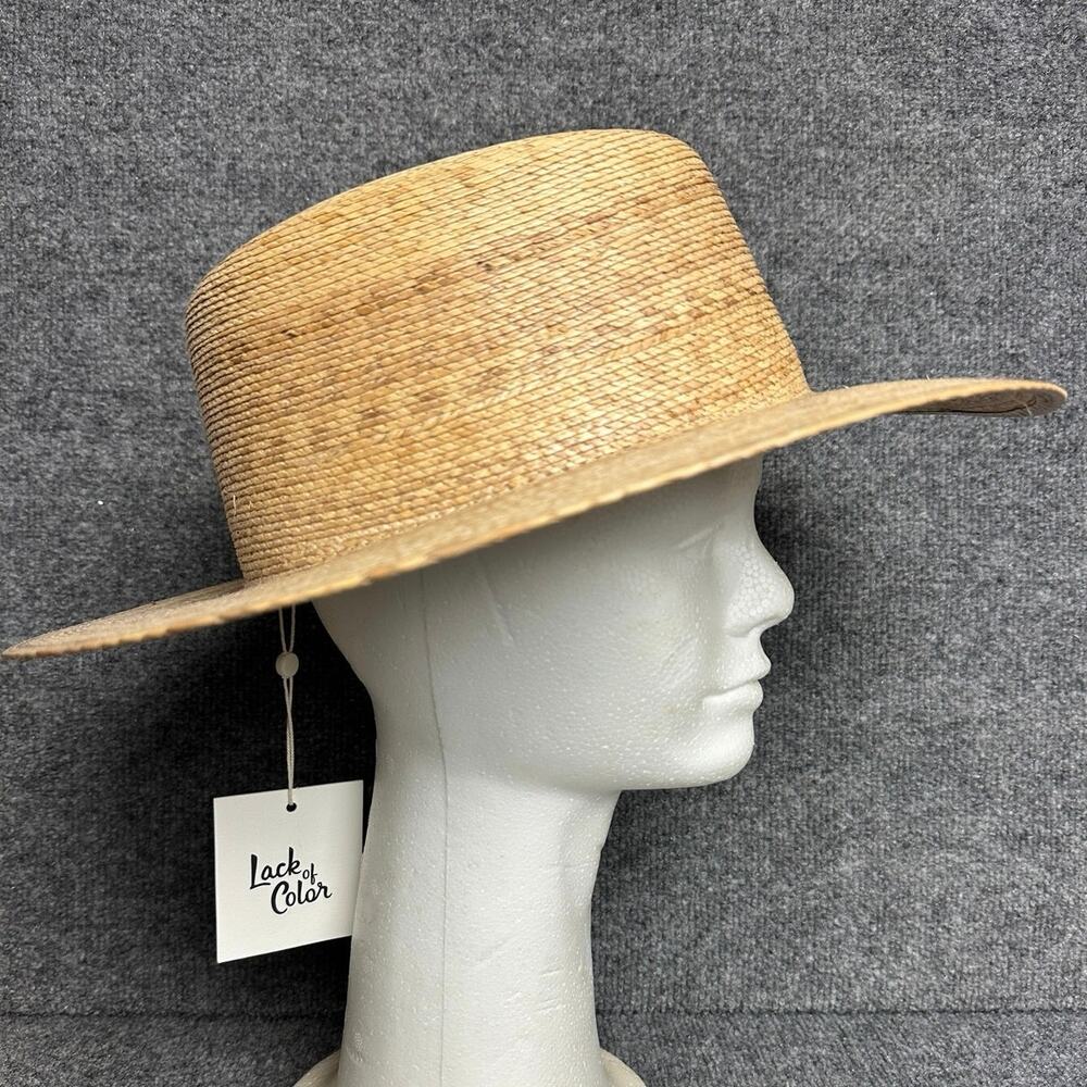 Lack of Color Palma Boater Hat NWT Saks Fifth Ave women’s size L/XL wide brim